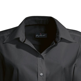 Damenblusen Business HAKRO Bluse für Damen, Langarm, schwarz,
