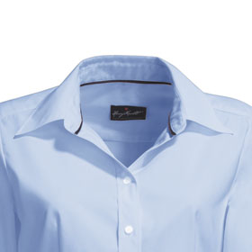 Damenblusen Business HAKRO Bluse fr Damen, Langarm, hellblau,