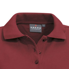 Berufsbekleidung Poloshirts HAKRO Damen-Poloshirt 'CLASSIC', weinrot,