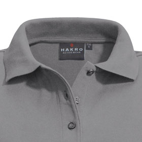 Berufsbekleidung Poloshirts HAKRO Damen-Poloshirt 'CLASSIC', mittelgrau,