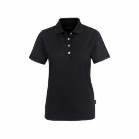 No 206 Women - Poloshirt Coolmax schwarz Piqué - Poloshirt, temperaturregulierend
