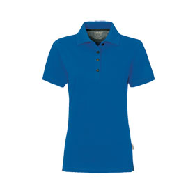 Hakro Damen Poloshirt Cotton - Tec royalblau pflegeleicht und aus temperaturregulierenden Funktionsfasern
