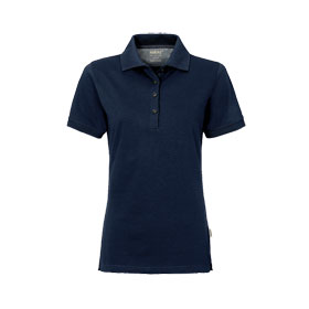 Hakro Damen Poloshirt Cotton - Tec dunkelblau pflegeleicht und aus temperaturregulierenden Funktionsfasern