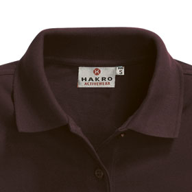 Berufsbekleidung Poloshirts HAKRO Damen-Poloshirt 'performance', braun,