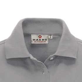 Berufsbekleidung Poloshirts HAKRO Damen-Poloshirt 'performance', mittelgrau,