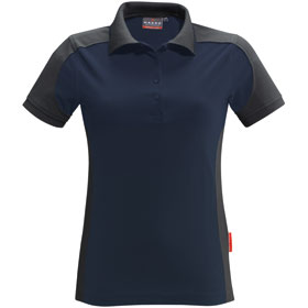 Berufsbekleidung Poloshirts HAKRO Damen - Poloshirt contrast performance, dunkelblau, 
