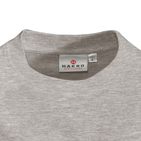 Berufsbekleidung T-Shirts HAKRO T-Shirt 'Heavy', grau-meliert,