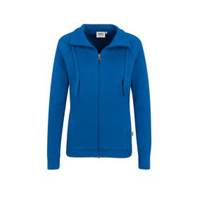 Berufsbekleidung Sweatjacke HAKRO Damen - Sweatjacke College, royalblau, 