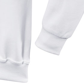 Berufsbekleidung Sweatshirt HAKRO Zip-Sweatshirt, weiß,