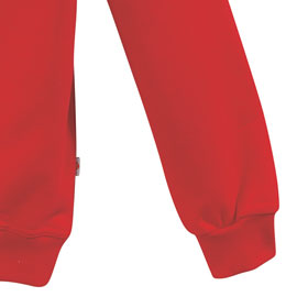 Berufsbekleidung Sweatshirt HAKRO Zip-Sweatshirt, rot,