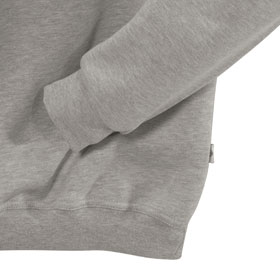 Berufsbekleidung Sweatshirt HAKRO Zip-Sweatshirt, grau-meliert,