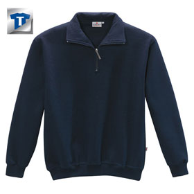 Berufsbekleidung Sweatshirt HAKRO Zip - Sweatshirt, dunkelblau, 