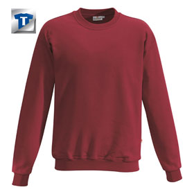 Berufsbekleidung Sweatshirt HAKRO Sweatshirt performance, weinrot, 