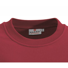 Berufsbekleidung Sweatshirt HAKRO Sweatshirt 'performance', weinrot,