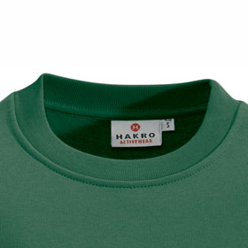 Berufsbekleidung Sweatshirt HAKRO Sweatshirt 'performance', dunkelgrün,
