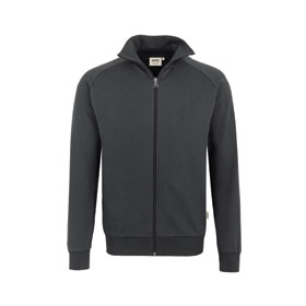 Berufsbekleidung Sweatjacke HAKRO Herren - Sweatjacke College, anthrazit, 