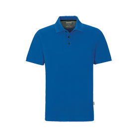 Hakro Poloshirt Cotton - Tec royalblau pflegeleicht und aus temperaturregulierenden Funktionsfasern