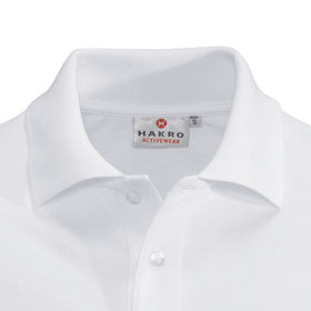 Berufsbekleidung Poloshirts HAKRO Poloshirt 'performance', wei,