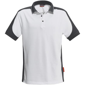 Berufsbekleidung Poloshirts HAKRO Herren - Poloshirt contrast performance, weiß, 