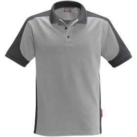 Berufsbekleidung Poloshirts HAKRO Herren - Poloshirt contrast performance, mittelgrau, 