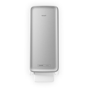 CWS Panel silber fr Seifenspender PureLine Cream und Foam zum einfachen Auswechseln der Spenderfront