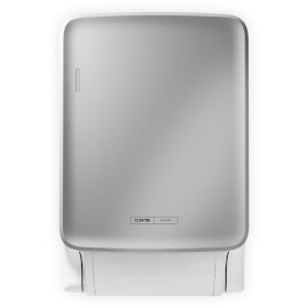 CWS Panel silber fr Stoffhandtuchspender PureLine zum einfachen Auswechseln der Spenderfront