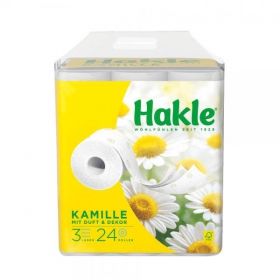 Hakle Kamille Toilettenpapier mit Kamillenduft natürliche Pflege mit Kamilleduft und Aloe - Vera - Extrakten