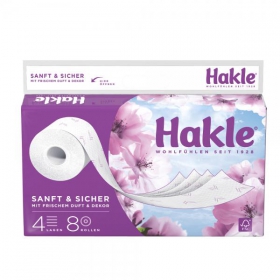 Hakle Sanft & Sicher Toilettenpapier besonders sanft, duftend und 4 - fach sicher