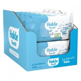 Hakle Feucht Toilettenpapier Ultra Sensitiv 1 VE = 12 Packungen  42 Blatt