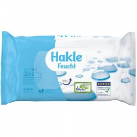 Hakle Feucht Toilettenpapier Ultra Sensitiv 1 VE = 12 Packungen  42 Blatt