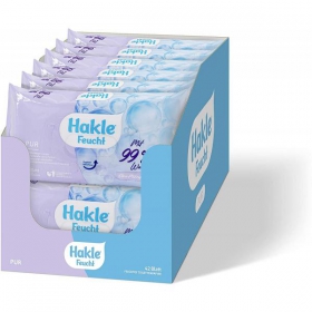 Hakle Feucht Toilettenpapier PUR 99 % Wasser 1 VE = 12 Packungen à 42 Blatt