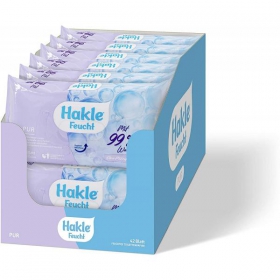 Hakle Feucht Toilettenpapier PUR 99 % Wasser 1 VE = 12 Packungen  42 Blatt