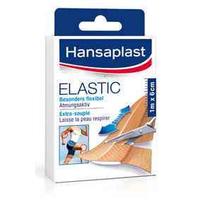 Wundversorgung Pflaster Hansaplast Elastic, elastisches Textilmaterial