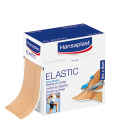 Wundversorgung Pflaster Hansaplast Elastic, quer - elastischer Wundschnellverband, 