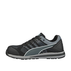 Puma Sicherheitsschuhe Elevate Knit Black Low S1P ESD HRO SRC Sicherheitshalbschuh mit Fiberglaskappe und metallfreiem Durchtrittschutz