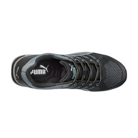 Puma Sicherheitsschuhe Elevate Knit Black Low S1P ESD HRO SRC Sicherheitshalbschuh mit Fiberglaskappe und metallfreiem Durchtrittschutz