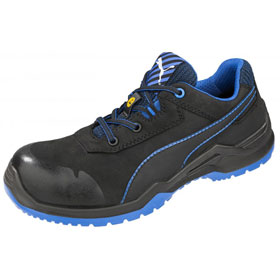 Sicherheitsschuhe Fußschutz S3 ESD SRC Puma Argon Blue Low, Farbe: schwarz - blau, 