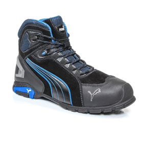 PUMA Safety Rio Black Mid S3 SRC Sicherheitssstiefel mit Aluminiumkappe und Durchtrittschutz