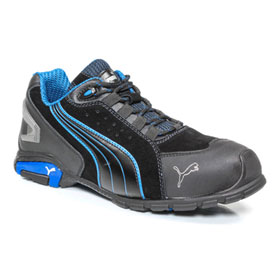 PUMA Safety Rio Black Low S3 SRC Sicherheitshalbschuh mit Aluminiumkappe und Durchtrittschutz