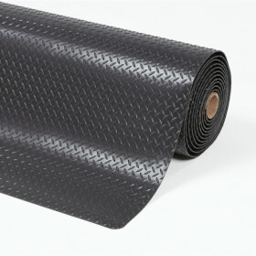 Notrax Cushion Trax Arbeitsplatzmatte schwarz rutschsichere Anti - Ermdungsmatte mit Riffelblechdesign