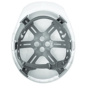 JSP Evo2 Schutzhelm belüftet Standard Schirm mit robuster HDPE Schale und OneTouch Gleitverschluss
