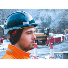 JSP Surefit Kopfwärmer zum Tragen unter JSP Schutzhelmen bei Kälte