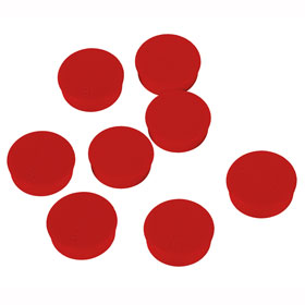 Zubehör für Whiteboards / Flipcharts JANSEN DISPLAY Haftmagnete,  rot