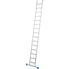 Leitern Stufen - Anlegeleitern KRAUSE Stufen - Anlegeleiter (Alu), einteilig, 