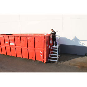 Podestleiter KRAUSE Podestleiter (Leichtmetall), einseitig besteigbar, 