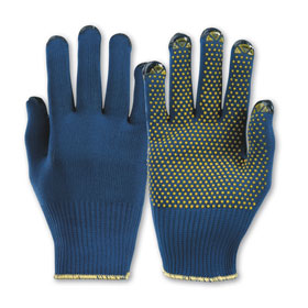 Arbeitshandschuhe Mechanischer Schutz Strickhandschuhe KCL PolyTRIX BN mit Fingerkuppenverstärkung, 
