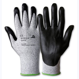 Arbeitshandschuhe Schnittschutz Schnittschutzhandschuhe KCL PuroCut, Farbe: schwarz - weiß, 