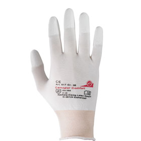 Arbeitshandschuhe Mechanischer Schutz Feinmechanische Schutzhandschuhe KCL Camapur Comfort, Farbe: weiß,