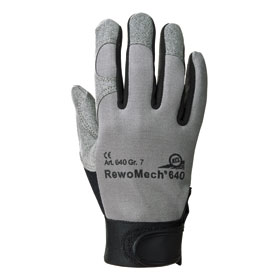 Arbeitshandschuhe Mechanischer Schutz Mechanische Schutzhandschuhe KCL RewoMech, Farbe: grau-schwarz,