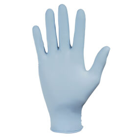 Arbeitshandschuhe Chemikalienschutz Einmalschutzhandschuh KCL Dermatril, Farbe: blau,